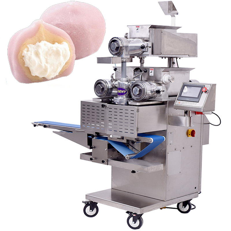 SY-810 Automatic Two colors Mochi Ice-cream Making Encrusting Machine