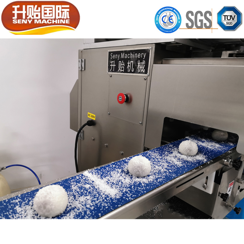 SY-810 Automatic Two colors Mochi Ice-cream Making Encrusting Machine