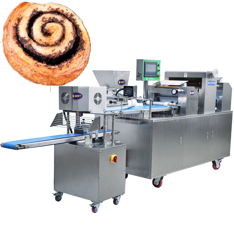 SY-860 Automatic Cinnamon Roll Bread Making Machine Production Line