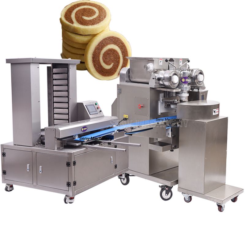 Automatic Pinwheel Cookies Icebox Bakery Biscuit Machine