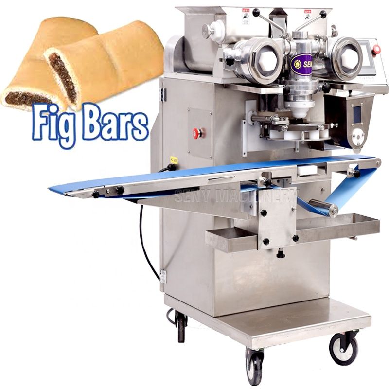 Automatic Filled Twist Cookie Biscuit Fig Bar Making Process Machine