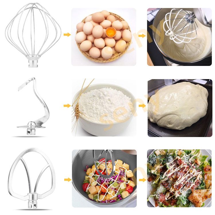 High Quality 30/60/80L Egg Flour Kneader Electric Food Dough Mixer for Bread Cake