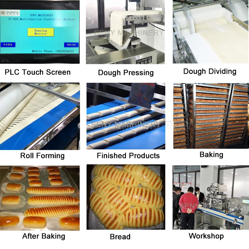 SY-860 Automatic Baguette Bread Making Machine Production Line