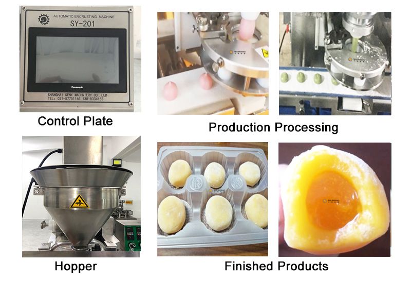 SY-201 Automatic Small Mochi Ice-cream Making Encrusting Machine