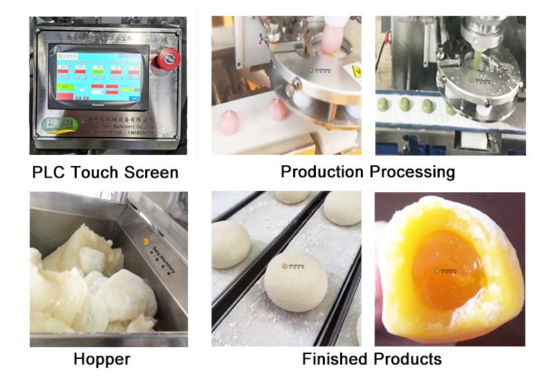 SY-800 Automatic Mochi Ice-cream Making Encrusting Machine