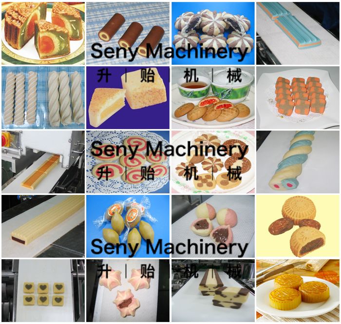 SY-810 Automatic Two colors Mochi Ice-cream Making Encrusting Machine