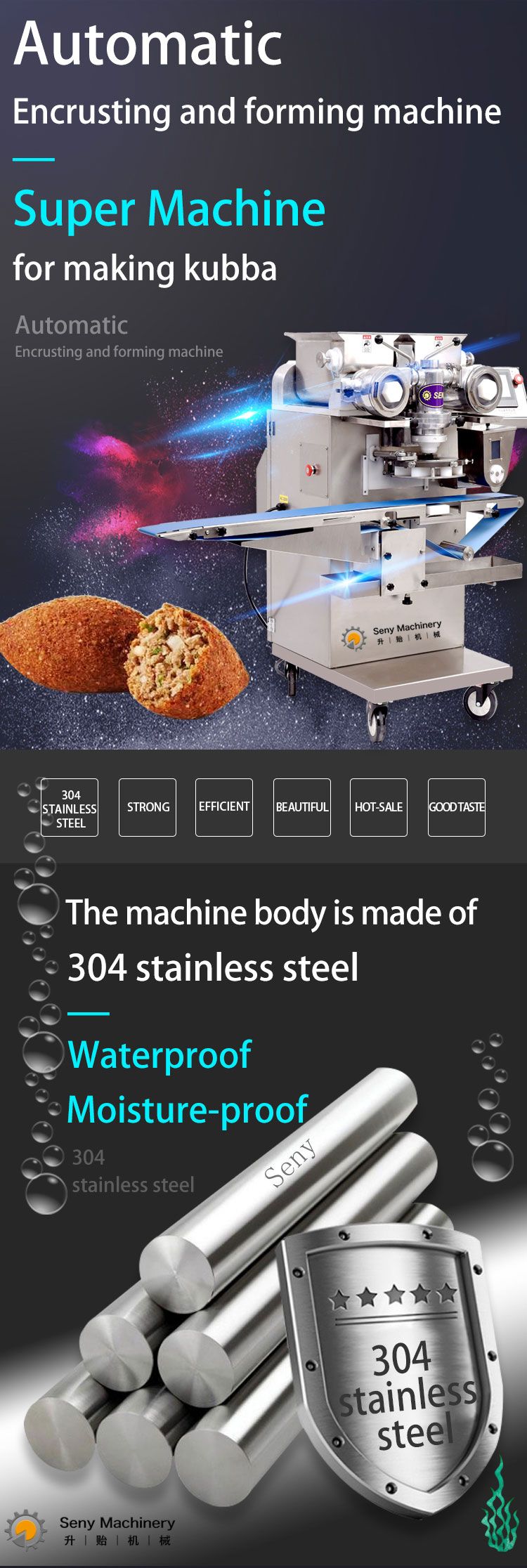 Frozen Automatic Encrusting Machine Kubba Kebbe Kebbeh Maker Kibbe Kibbeh Making Machine