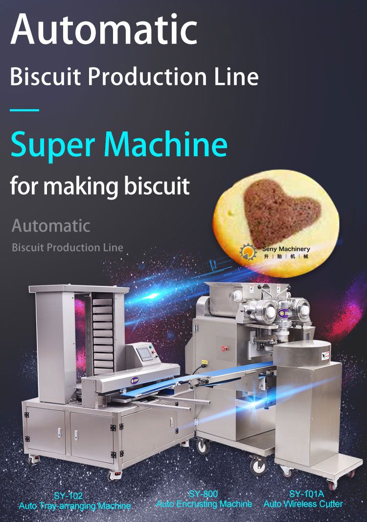 Automatic Heart-shapes Cookies Biscuits Making Machine Production Line