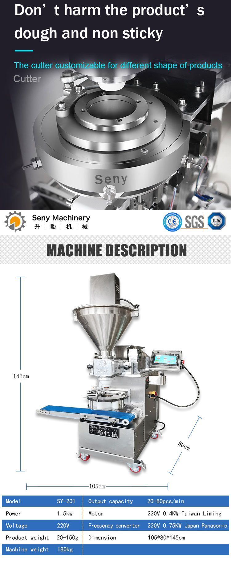 Automatic Mochi Making Encrusting Machine