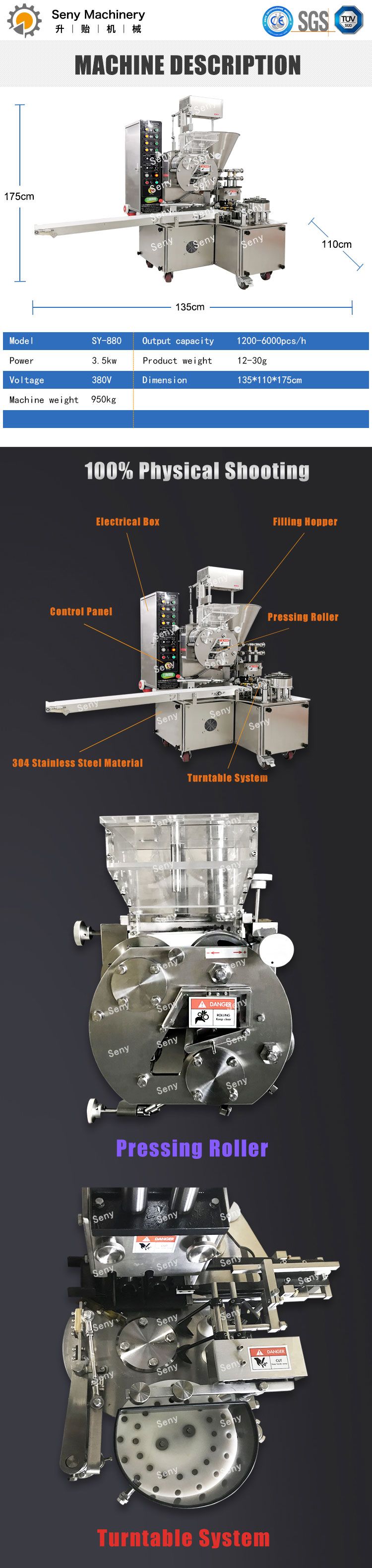 SY-880 Automatic Dimsum Sumai Shaomai Making Machine sumai machine